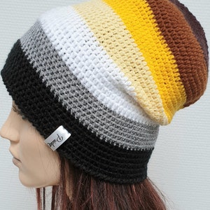LGBTQ Pride Beanie Hat – Rainbow Heart Embroidered, Acrylic Knit, Unisex For Parades & Winter