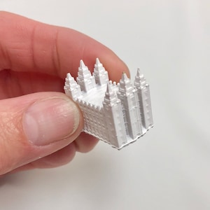 Dollhouse miniature Salt Lake City, Utah Temple replica building. Great decor for your dollhouse!
