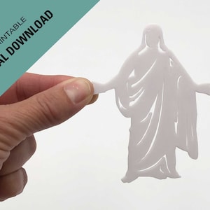 Downloadable STL files so you can 3D print your own flat Christus statue, for making your own beautiful wall hangings.