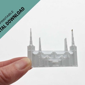 Portland, Oregon lds temple magnet Downloadable 3D print STL files to print your own, lds wedding favor, lds gift