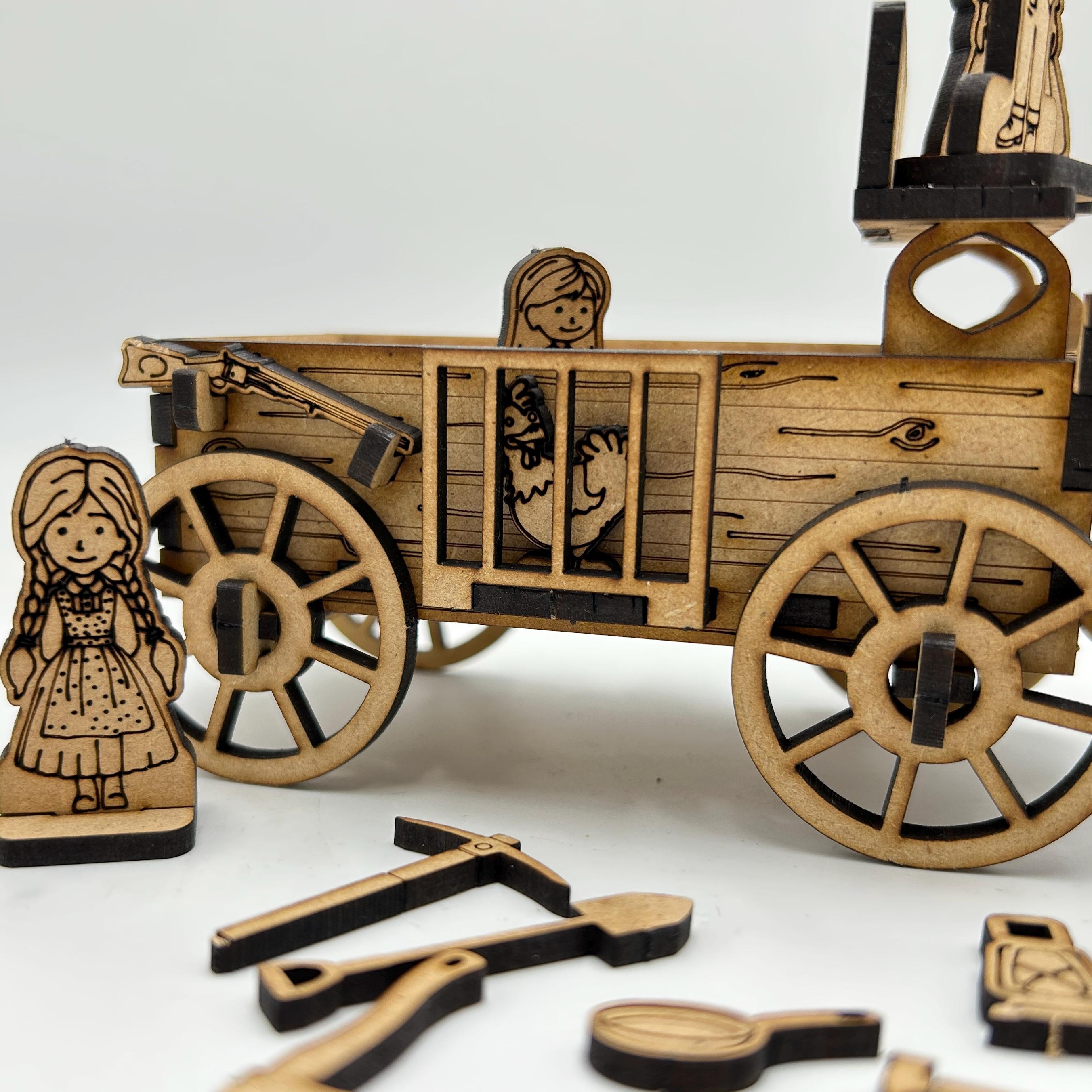 Pioneer Wagon Trek 3D Craft Kit: DIY Activity & Decor - Etsy