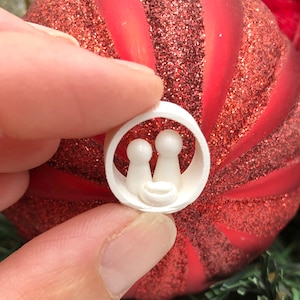 Prezent dla miłośnika miniaturowych lalek Miniaturowa szopka unikatowa ręcznie robiona okrągła stabilna szopka dla lalek w rozmiarze domku dla lalek