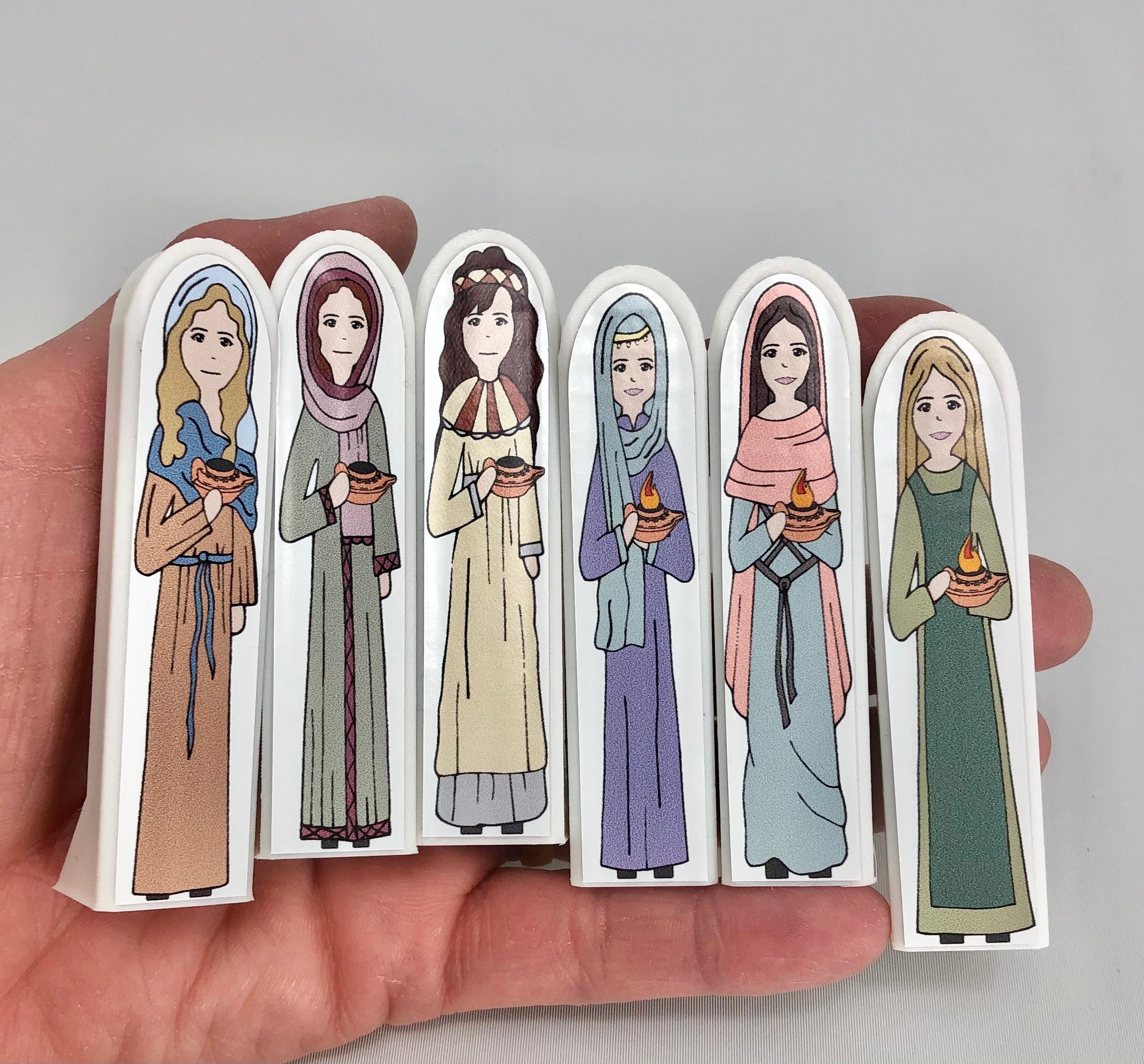 Ten Virgins Oil Lamp Clip Art