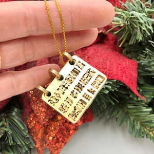 Adorno de placas de oro en miniatura, caja de baratijas pintada a mano de los Santos de los Últimos Días, caja de anillos de los Santos de los Últimos Días, placas de oro a escala 1:6, placas de oro, resina, adorno de placas de oro