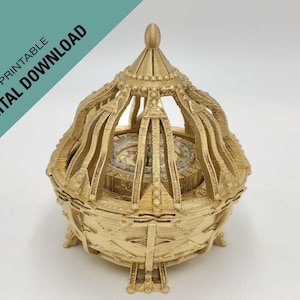 Downloadable 3D print STL files to print your own large liahona, lds home decor, lds wedding gift, lds 3d printing, weighted with sand