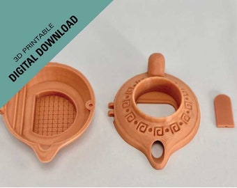 Parable of the 10 Virgins playset Downloadable 3D print STL files to print your own, oil lamp playset, 10 virgins teaching aid