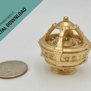 Mini Liahona Downloadable 3D print STL files, baptism gift, lds class handout, lds gift, seminary gift, mothers day gift