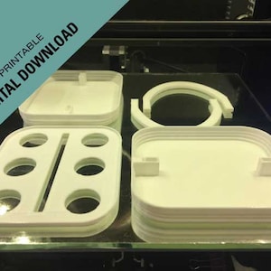 Mini-Sacrament trays Downloadable STL files so you can 3D print your own mini-Sacrament trays with 2 to 4 cups