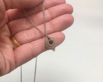 3D Printed Oil Lamp Necklace: Parable of the 10 Virgins Gift