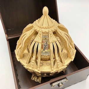 Large 3D printed Liahona with real working compass, beautiful gift box for weddings, handmade, plastic, decorative plaque option with easel. Liahona with box