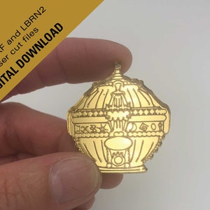 Archivo descargable de corte láser de imán Liahona SVG, DXF, LBRN2, Glowforge, archivos de corte láser, CNC, archivos digitales, descarga de imán lds