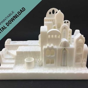 Bethlehem Nativity Downloadable 3D print STL files to print your own, nativity playset, nativity scene, nativity city