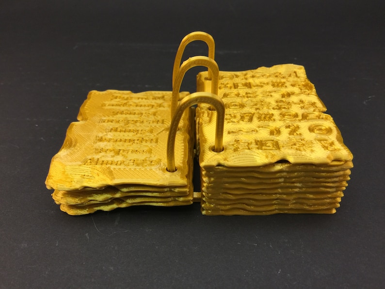 Planchas de oro planchas de oro Libro de Mormón Primera Etsy