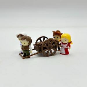 Mini Handcart trek teaching aid with mini flexi pioneers lds hands on learning gift for cfm 2025 Doctrine and Covenants 2025 lds pioneer