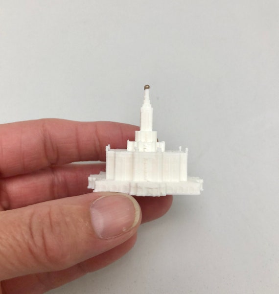 Miniature Pocatello Idaho Temple Replica Building Lds Temple Etsy