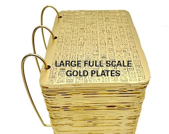 Full scale Gold plates display LDS Fathers day lds bishop gift Book of Mormon lds play lds seminary lds baptism lds teaching aid
