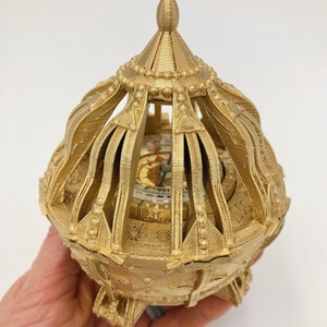 Large 3D printed Liahona with real working compass, beautiful gift box for weddings, handmade, plastic, decorative plaque option with easel. Just the Liahona