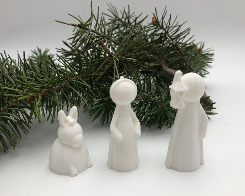 Christmas Nativity Set With Storage Display Box. This Comes Etsy
