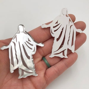 Christus refrigerator magnet, Great for gifts, Christian, Mormon, stocking stuffer for Christmas, made from mirrored or white acrylic