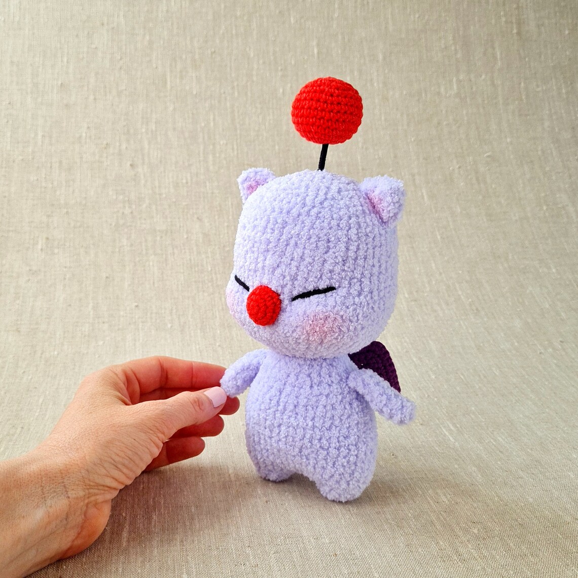 FFXIV Moogle plush Final fantasy plush Final Fantasy 14 | Etsy