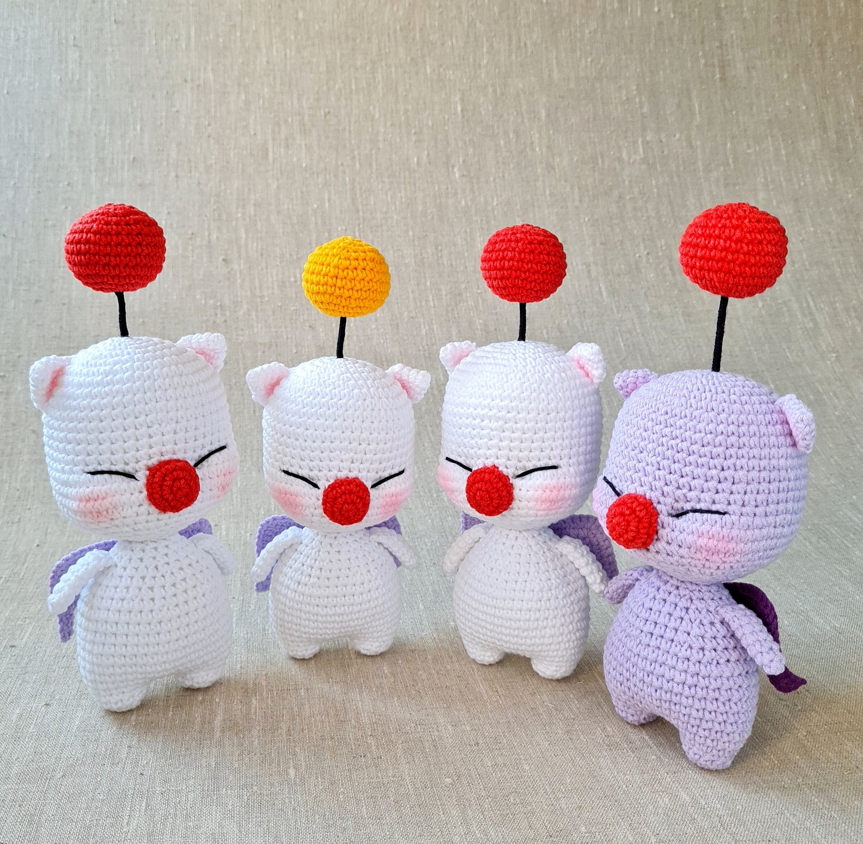 Moogle crochet pattern PDF FFXIV DIY Final fantasy plush Etsy