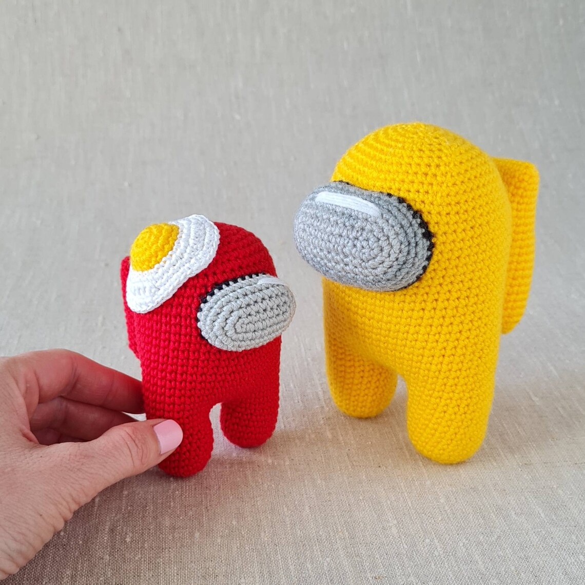 Among us plush Yellow among us plush Crewmate plush Among Etsy