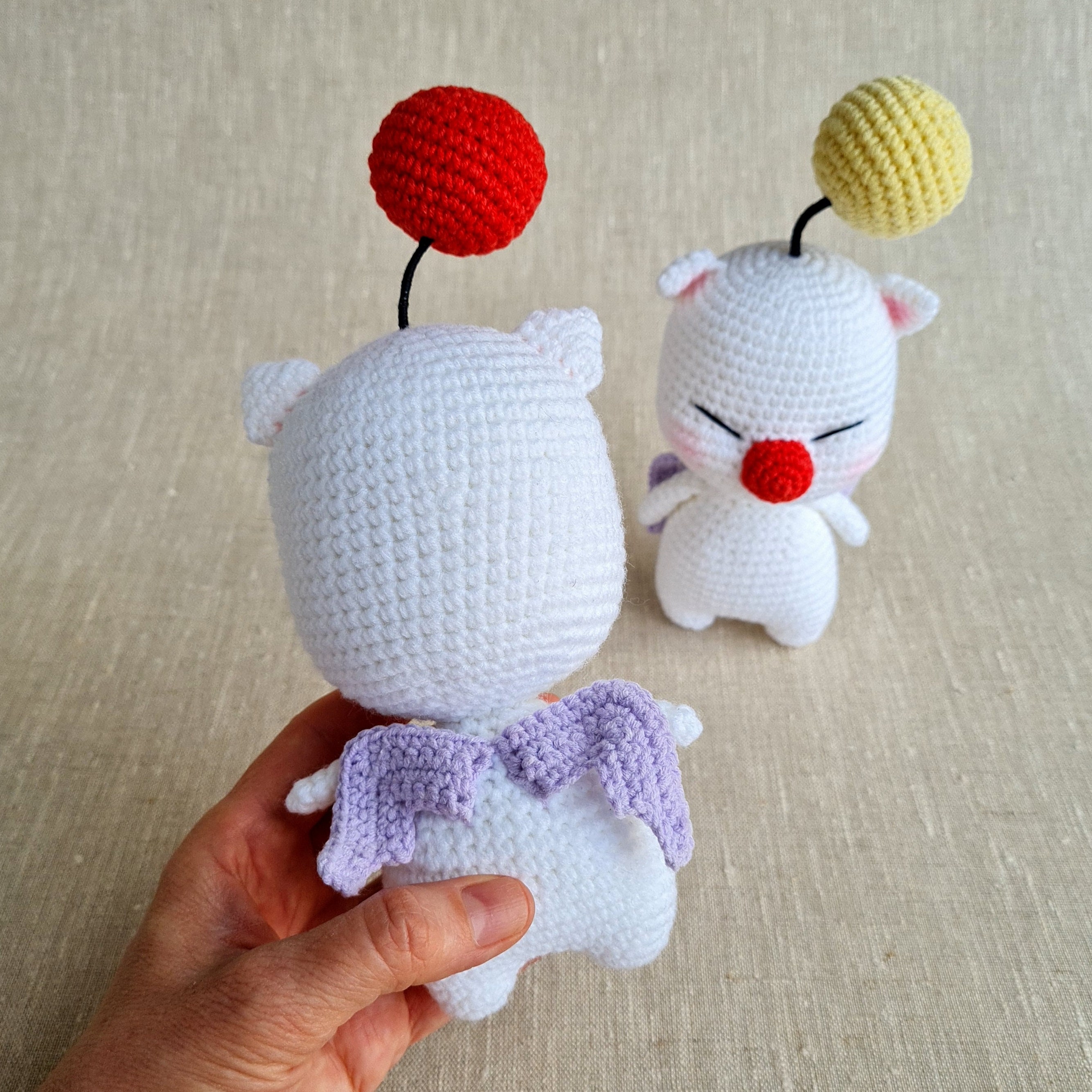 Moogle crochet pattern PDF FFXIV DIY Final fantasy plush Etsy