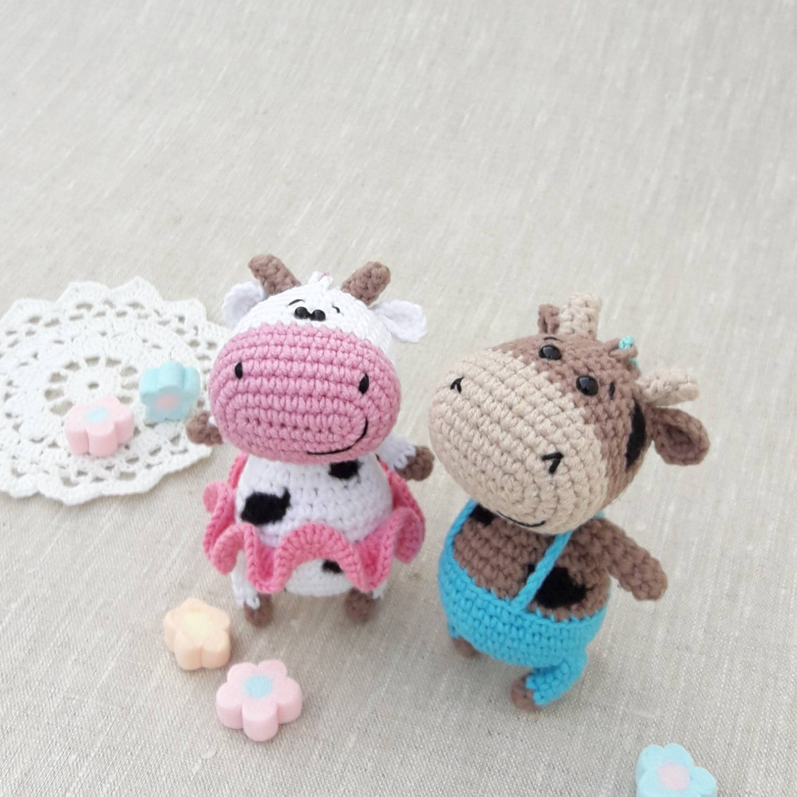 Crochet cow keychain Heifer keychain Car keychain Backpack Etsy
