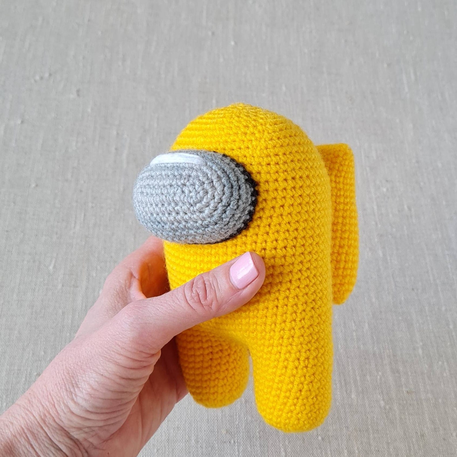 Among us plush Yellow among us plush Crewmate plush Among Etsy