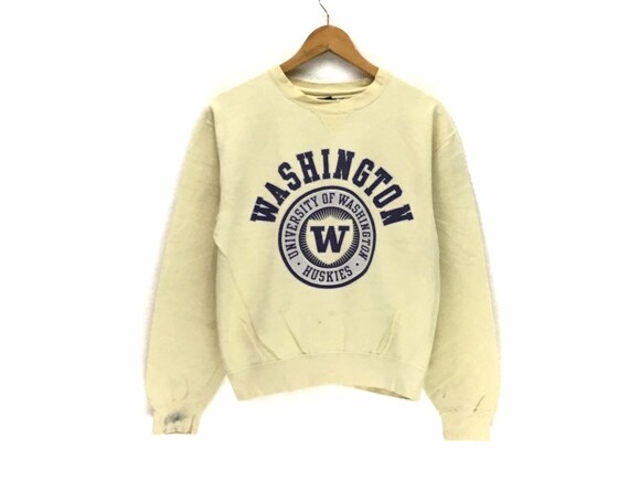 yellow university of washington sweatshirt