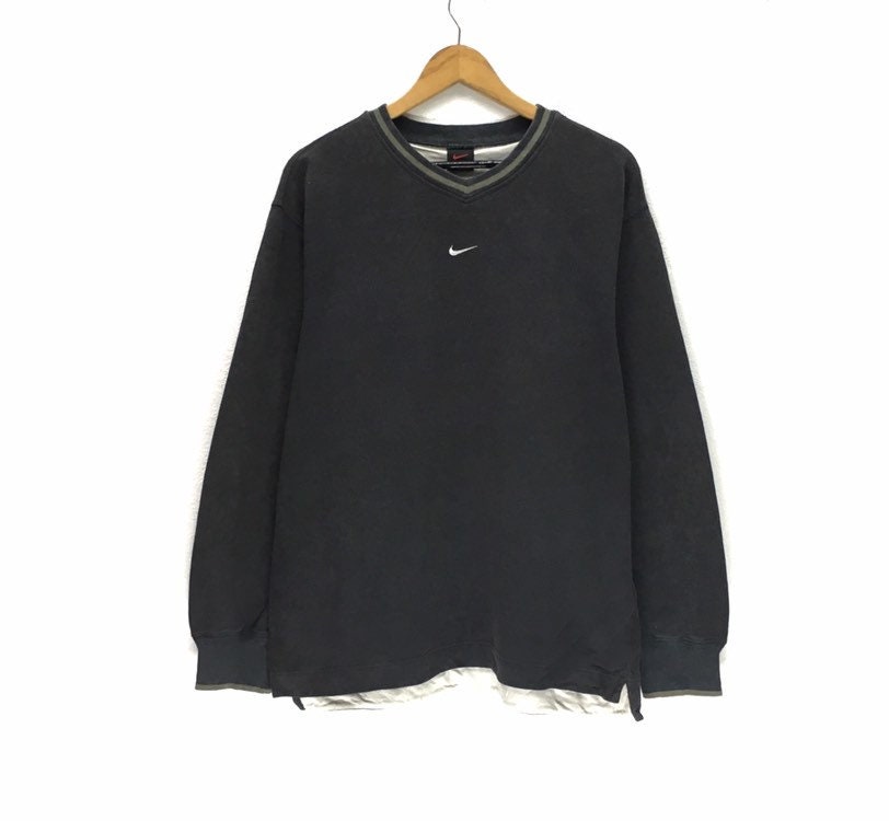 V Neck Sweatshirt Embroidery 