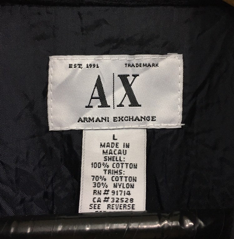 Armani Exchange Half Zip Sweatshirt Big 