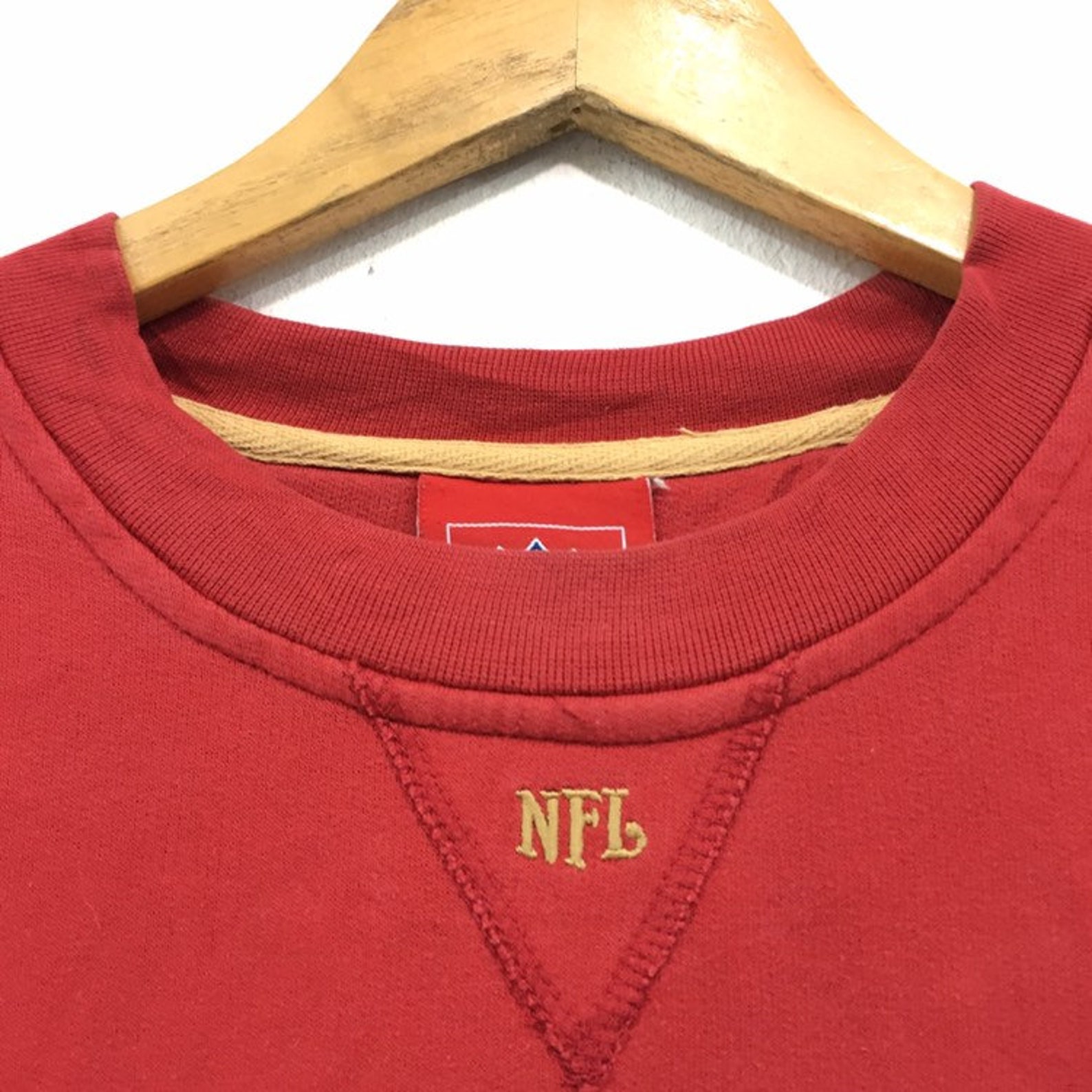San Francisco 49ers Crewneck Sweatshirt Embroidery Big Logo - Etsy