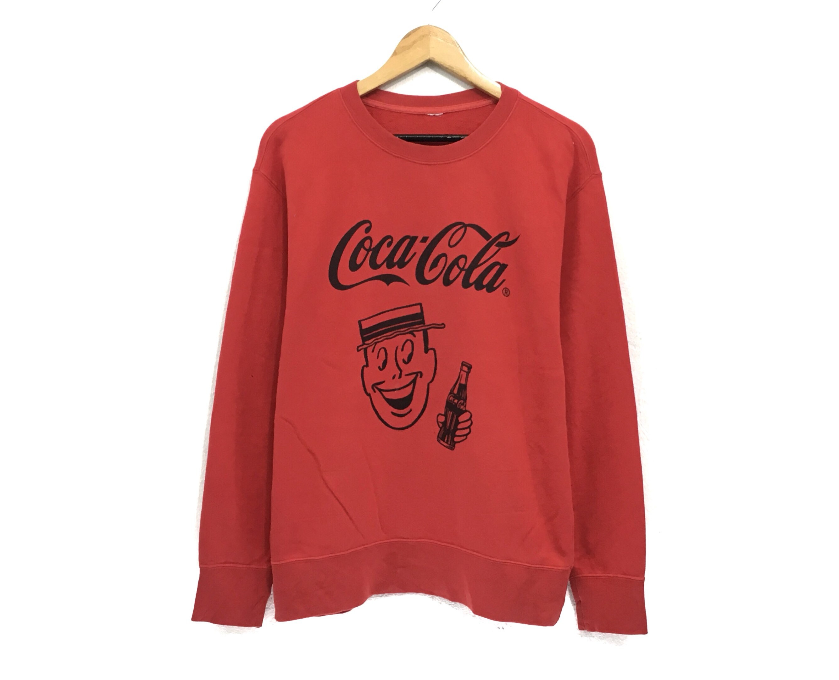 Coca Cola Crewneck Sweatshirt Big Logo 
