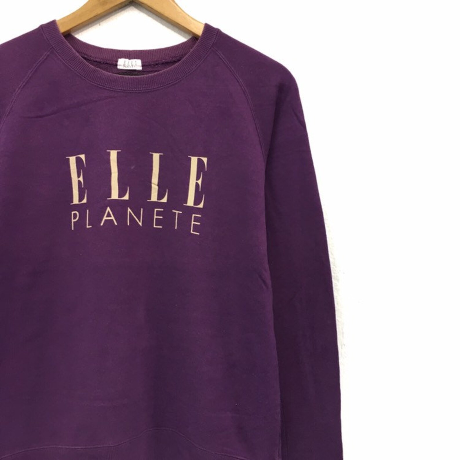 Elle Crewneck Sweatshirt Big Logo Spell Out Pullover / Etsy UK