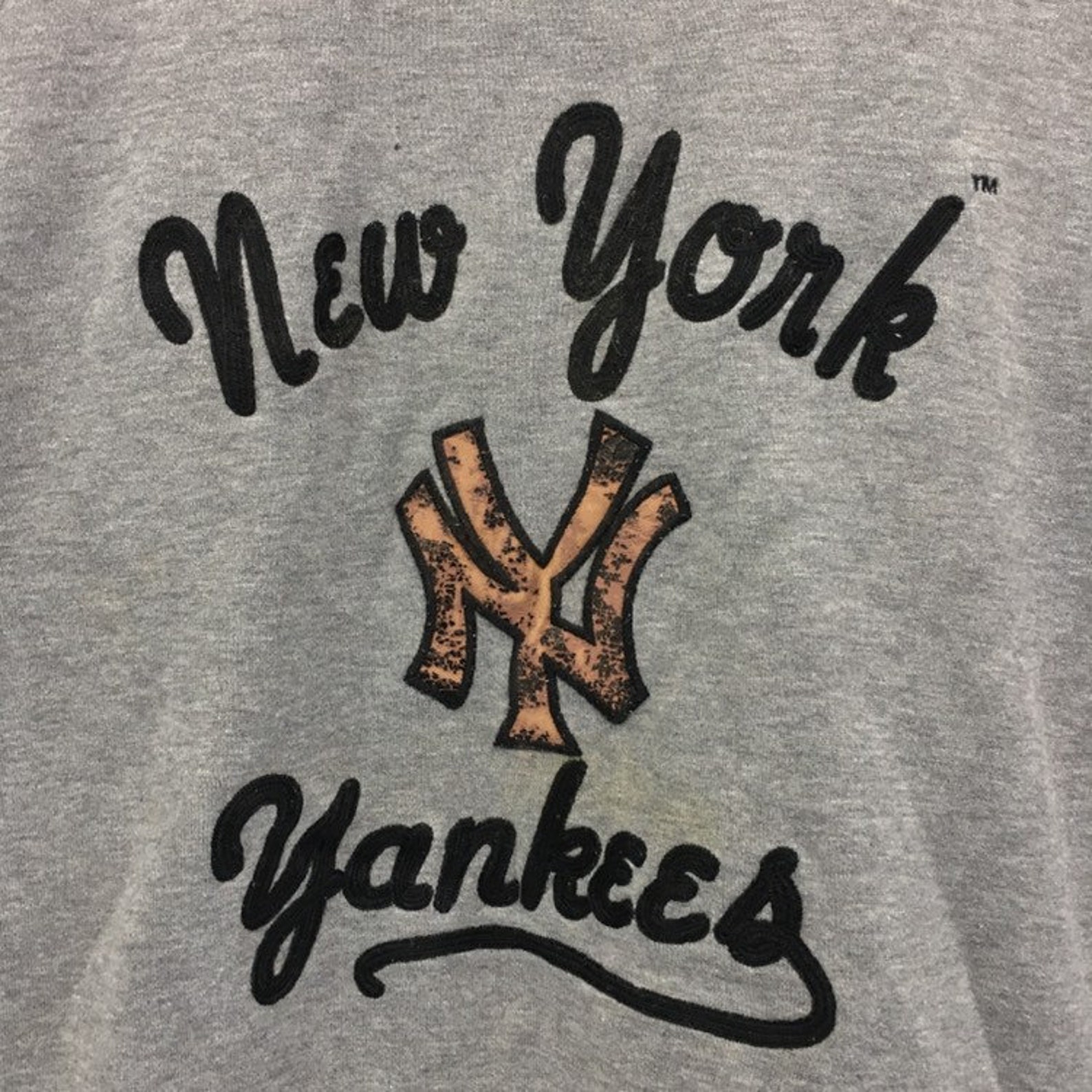 New York Yankees Crewneck Sweatshirt Embroidery Big Logo Spell - Etsy