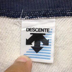 Descente Half Zip Sweatshirt Medium Logo Spell Out Pullover Etsy