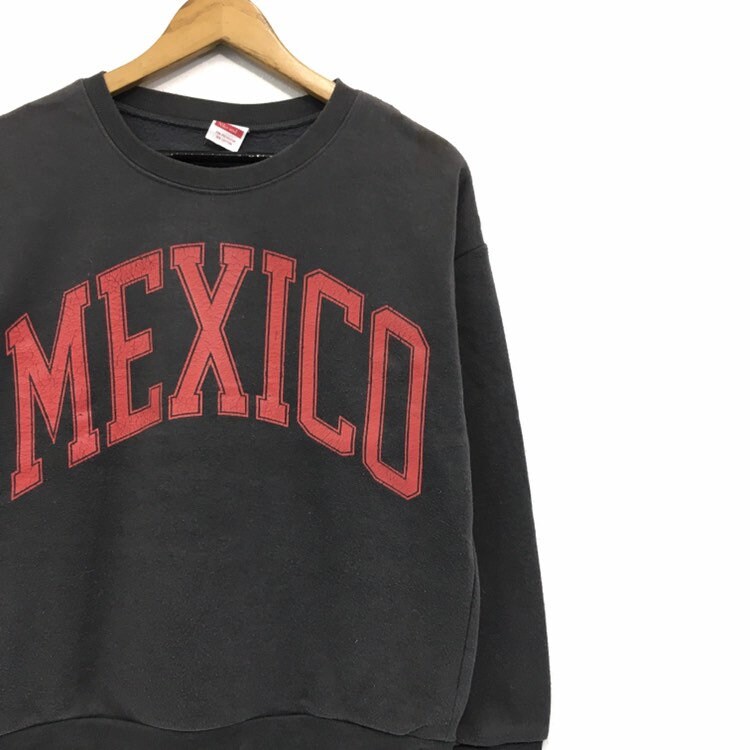 Mexico Crewneck Sweatshirt Big Logo Spell Out Pullover / - Etsy UK