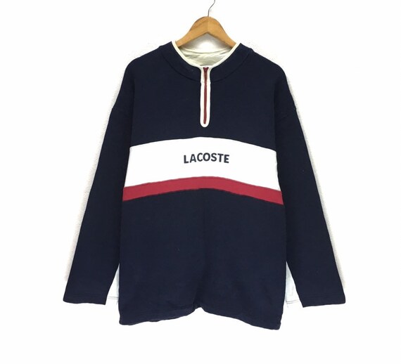 Lacoste Half Zip Sweatshirt Big Logo 