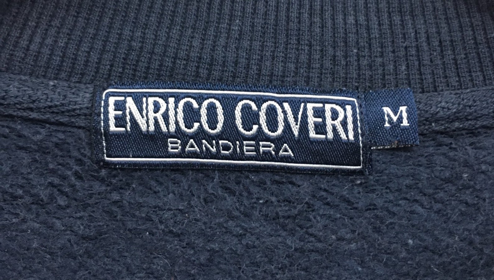 Enrico Coveri Bandiera Crewneck Sweatshirt Embroidery Big Logo - Etsy