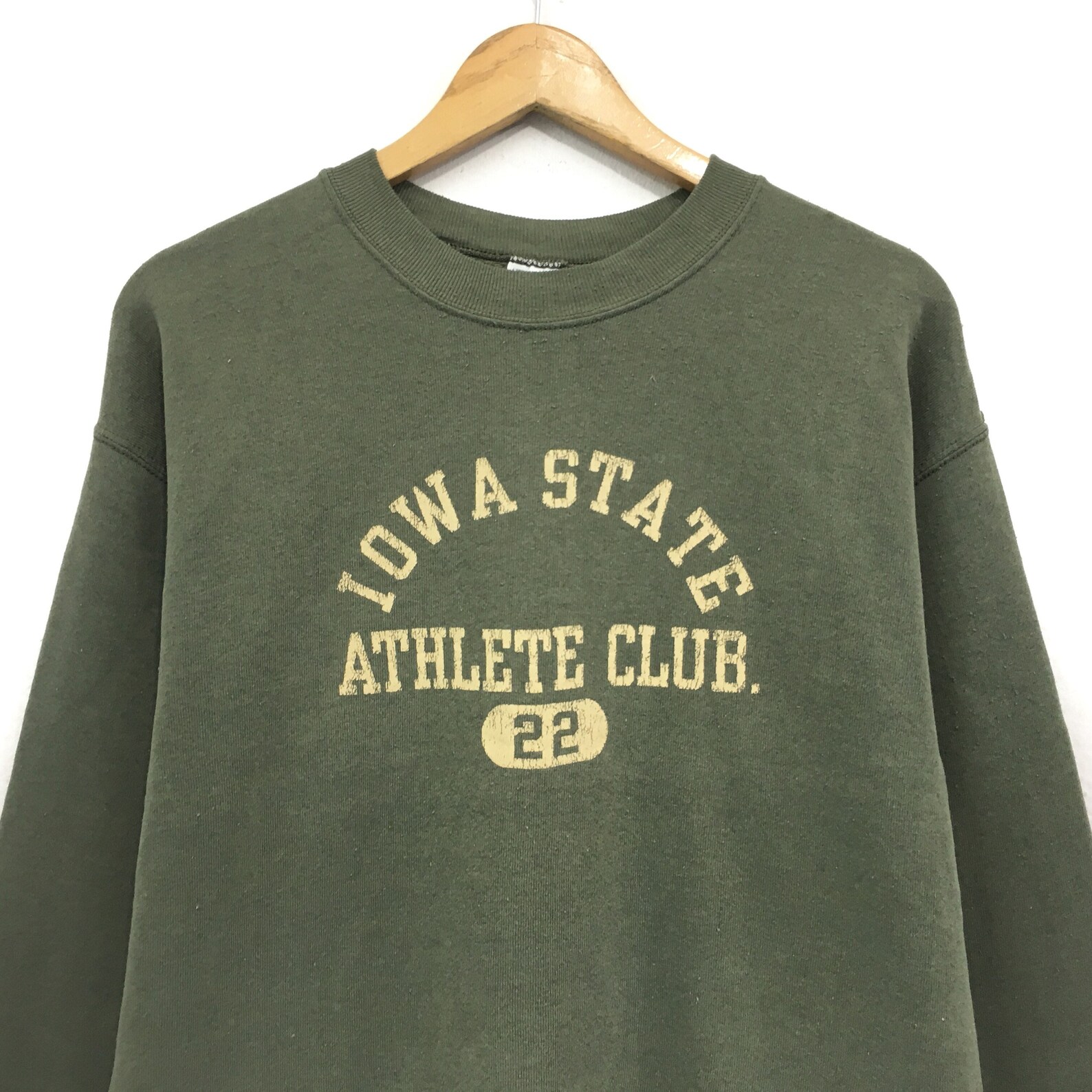 Vintage Iowa State Crewneck Sweatshirt Big Logo Spell Out Etsy France