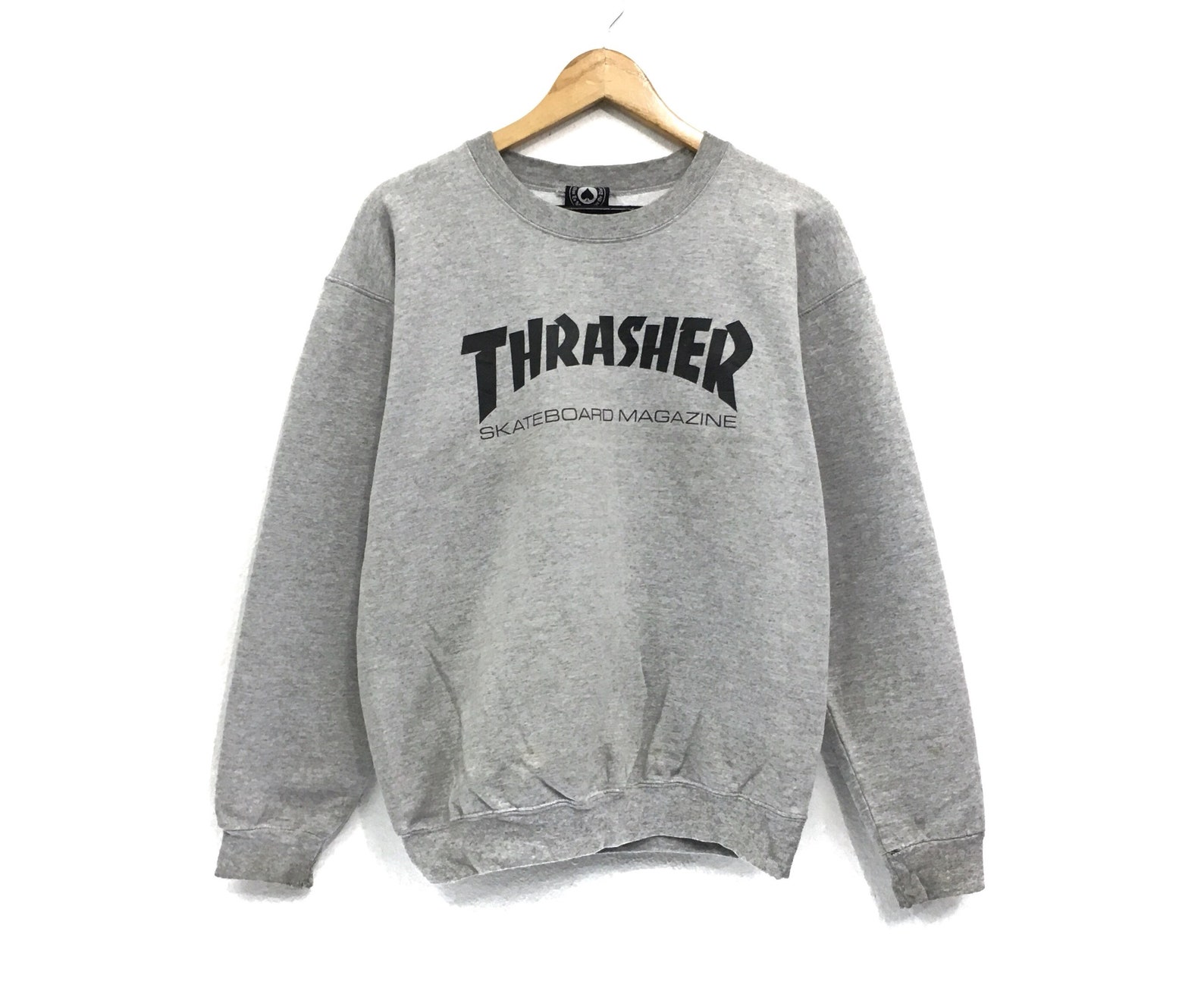 Thrasher Skateboard Magazine Crewneck Sweatshirt Big Logo - Etsy