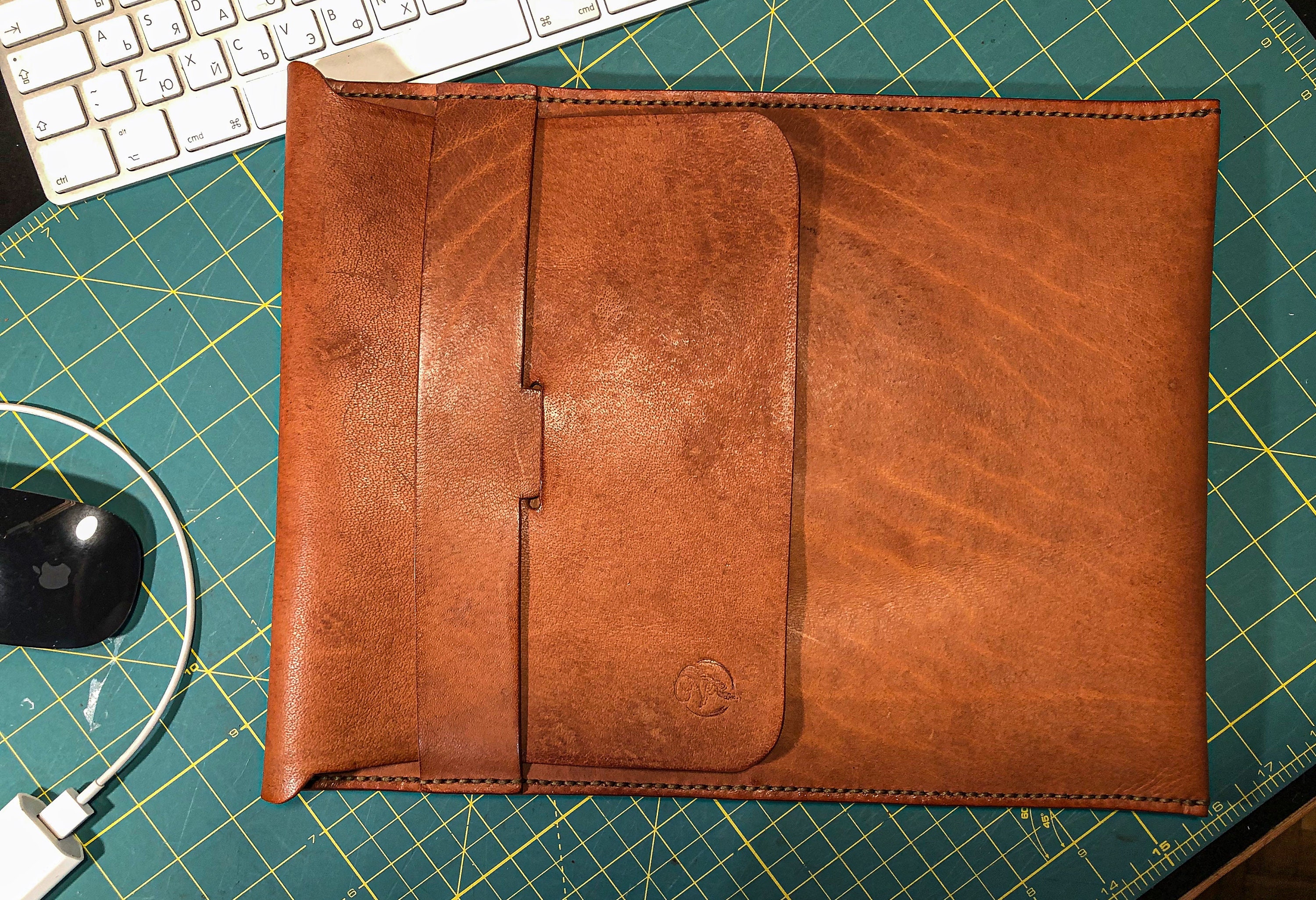 Real Leather Laptop Sleeve Etsy
