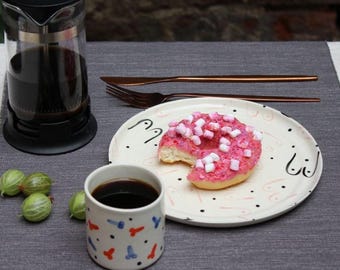 Modern Ceramic Plate, Naughty Boobs Gift