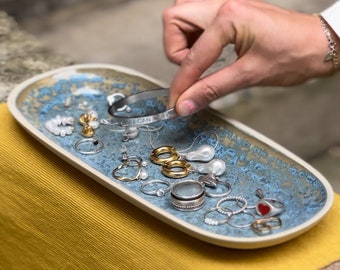 Serving plate, trinket tray, half plate, Housewarming gift