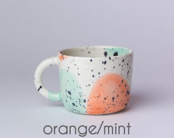 Aquarelle Porcelain Coffee Cup, 200 ml, Ceramic Stoneware Mug