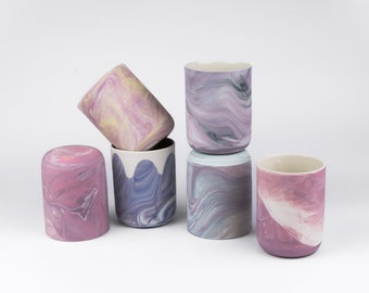 Porcelain coffee or tea cup. Purple marble 300 ml mug, cappuccino, espresso,Coffee cup, mug handmade,home decor,ceramics handmade