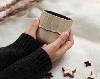 Tumbler 200 ml housewarmig gift, cappuccino cup, Fathers day gift