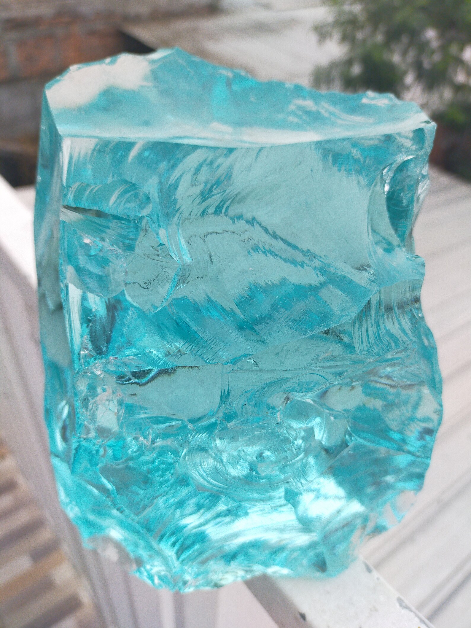 Clear Aqua Blue Andara Monatomic Crystal Glass Rough 3.7kg Etsy