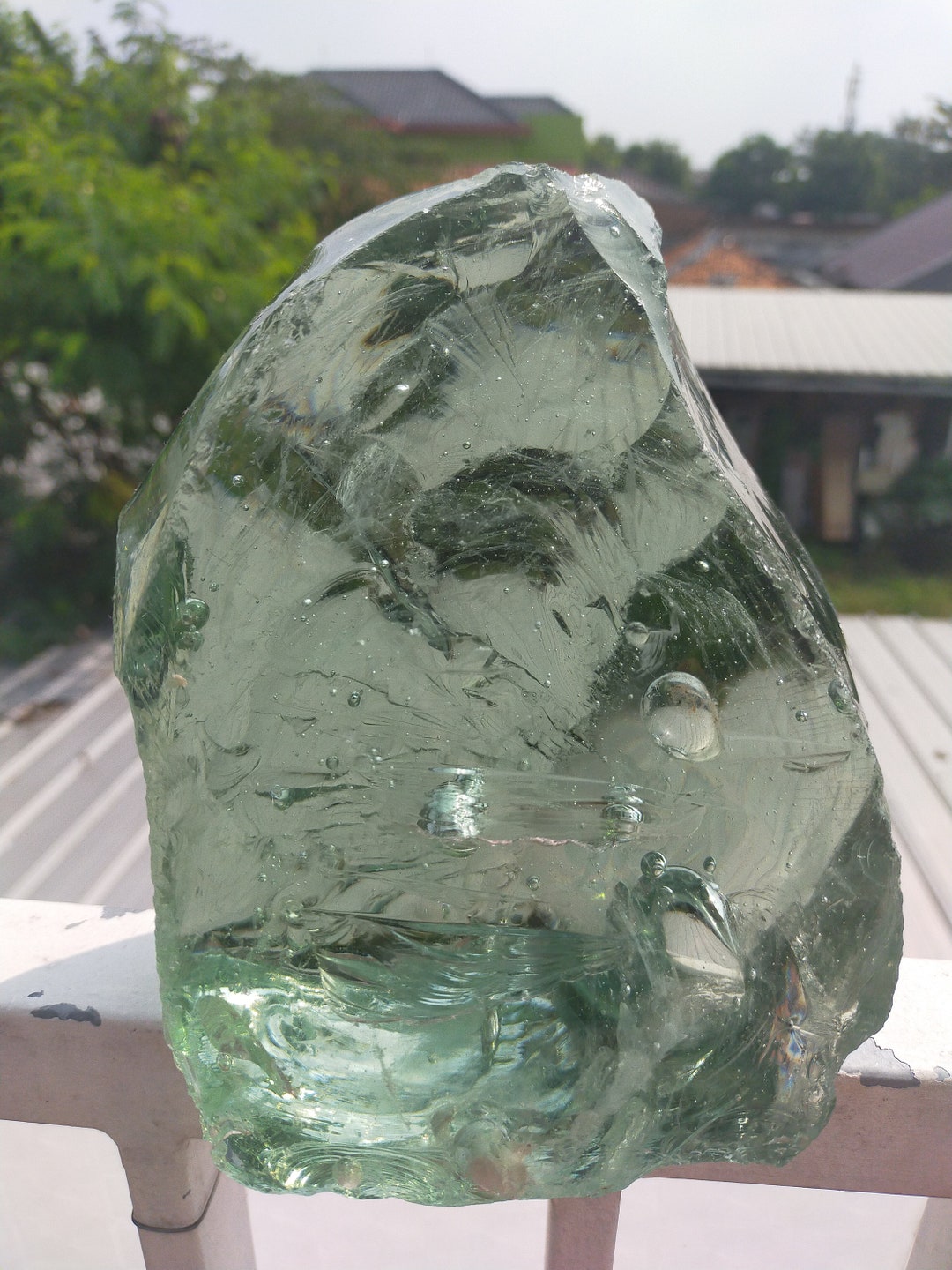 Green Amethyst Andara Volcanic Crystal Glass Rough
